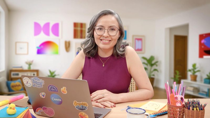 Grandes marcas no Studio CB: Produção de videoaulas corporativas para o Canva com iluminação e áudio de alta performance.